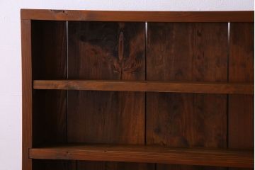 アンティーク家具　薄型!古い木製の和製アンティーク飾り棚
