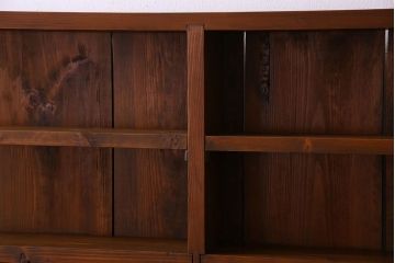 アンティーク家具　薄型!古い木製の和製アンティーク飾り棚