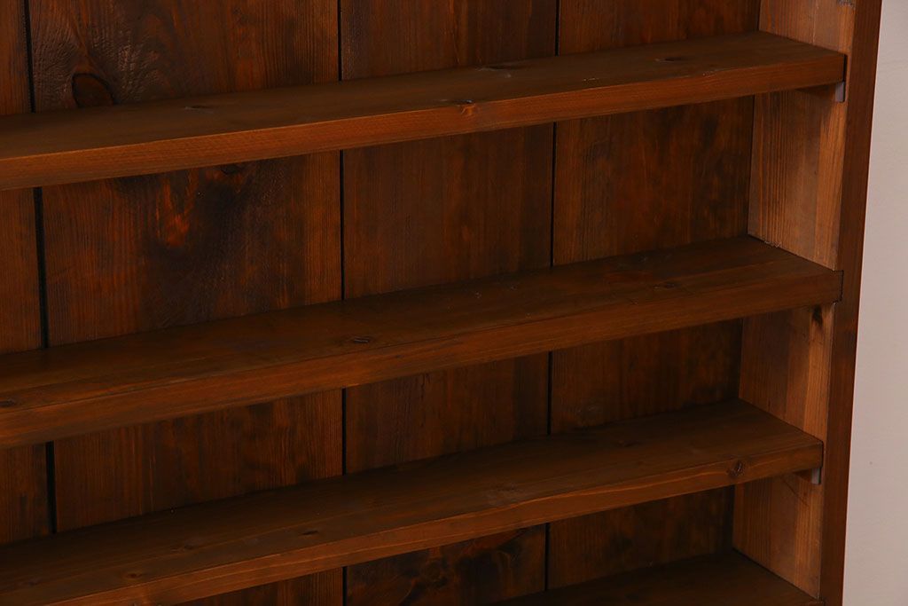 アンティーク家具　薄型!古い木製の和製アンティーク飾り棚