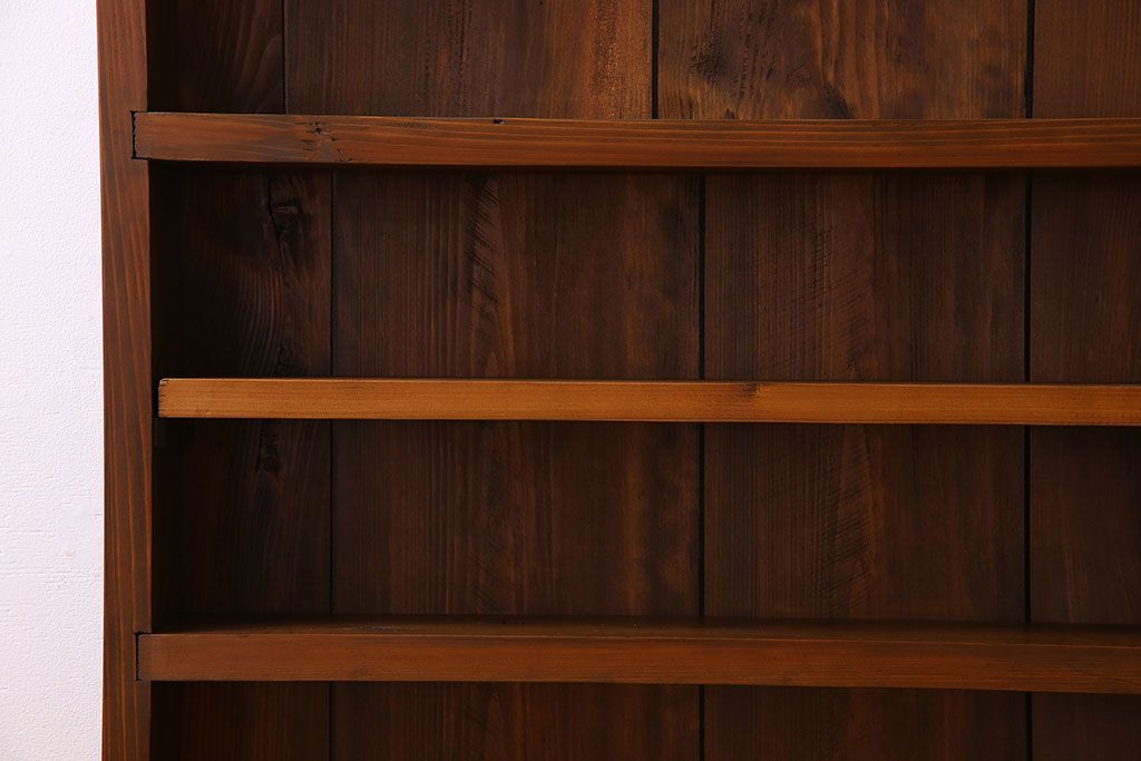 アンティーク家具　薄型!古い木製の和製アンティーク飾り棚