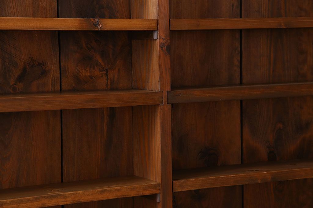 アンティーク家具　薄型!古い木製の和製アンティーク飾り棚