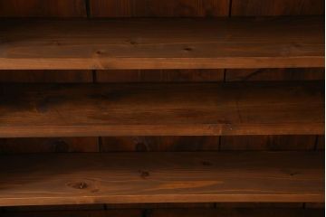 アンティーク家具　薄型!古い木製の和製アンティーク飾り棚