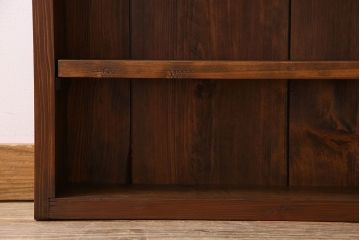 アンティーク家具　薄型!古い木製の和製アンティーク飾り棚