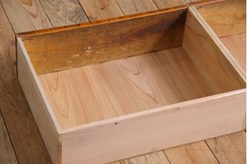 アンティーク家具　アンティーク　古い木製のシンプルな作業台(平机・テーブル)