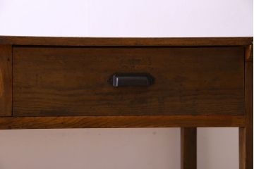 アンティーク家具　アンティーク　古い木製のシンプルな作業台(平机・テーブル)