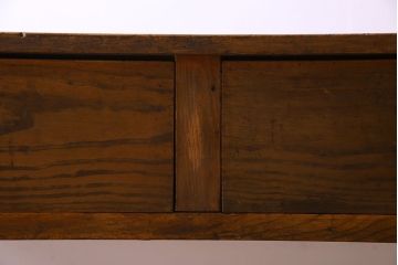 アンティーク家具　アンティーク　古い木製のシンプルな作業台(平机・テーブル)