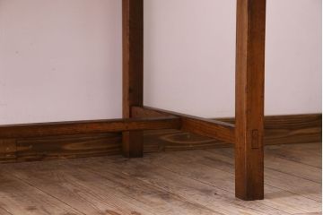 アンティーク家具　アンティーク　古い木製のシンプルな作業台(平机・テーブル)