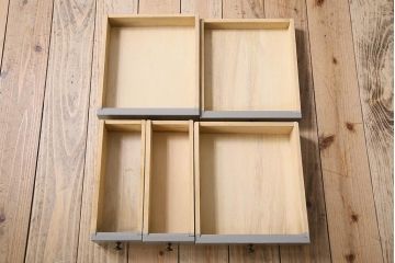 アンティーク家具　アンティークペイント　両面デンタルキャビネット