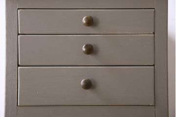 アンティーク家具　アンティークペイント　両面デンタルキャビネット
