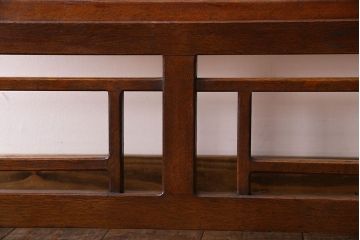 アンティーク雑貨　ナラ材　小ぶりなアンティークパーテーション(衝立て)