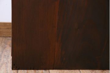 アンティーク家具　前面欅材　大正期　古い木の上質な縦型引き出し　アンティーク