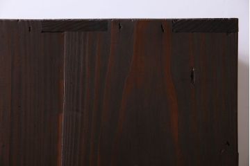 アンティーク家具　前面欅材　大正期　古い木の上質な縦型引き出し　アンティーク