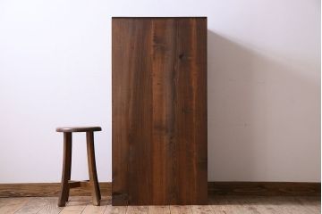 アンティーク家具　前面欅材　大正期　古い木の上質な縦型引き出し　アンティーク