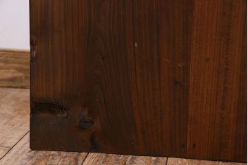 アンティーク家具　前面欅材　大正期　古い木の上質な縦型引き出し　アンティーク