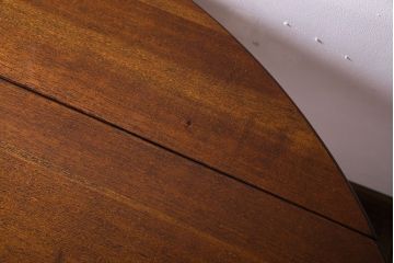 ヴィンテージ家具　北欧ビンテージ　シンプルなエクステンションテーブル(バタフライテーブル、ダイニングテーブル、2人掛け、4人掛け、食卓)(R-024195)