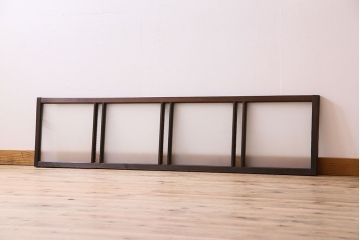 昭和レトロ　ダイヤガラス・すりガラス入り!古い木製の明り取り(1)