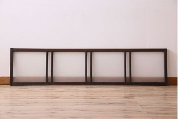 昭和レトロ　ダイヤガラス・すりガラス入り!古い木製の明り取り(1)