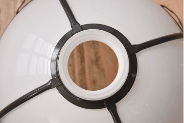 中古　和風デザイン　和モダンなガラスシェードの天井照明