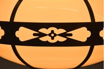 アンティーク　ぼんぼり型　和風でお洒落な天井照明(吊り下げ照明)(2)