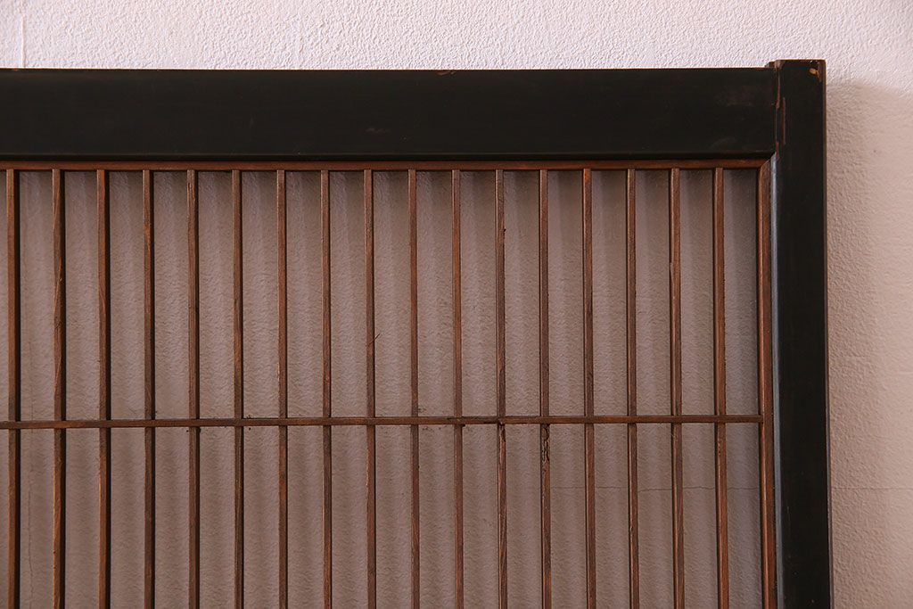 和製アンティーク　レトロデザイン　古い木の書院戸4枚セット