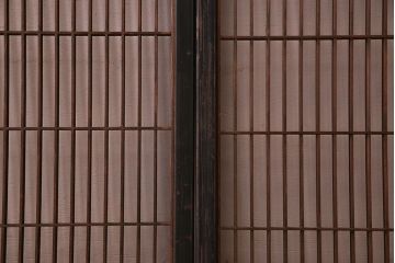 和製アンティーク　レトロデザイン　古い木の書院戸4枚セット