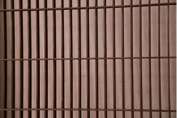 和製アンティーク　レトロデザイン　古い木の書院戸4枚セット