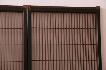 和製アンティーク　レトロデザイン　古い木の書院戸4枚セット