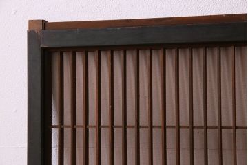 和製アンティーク　レトロデザイン　古い木の書院戸4枚セット