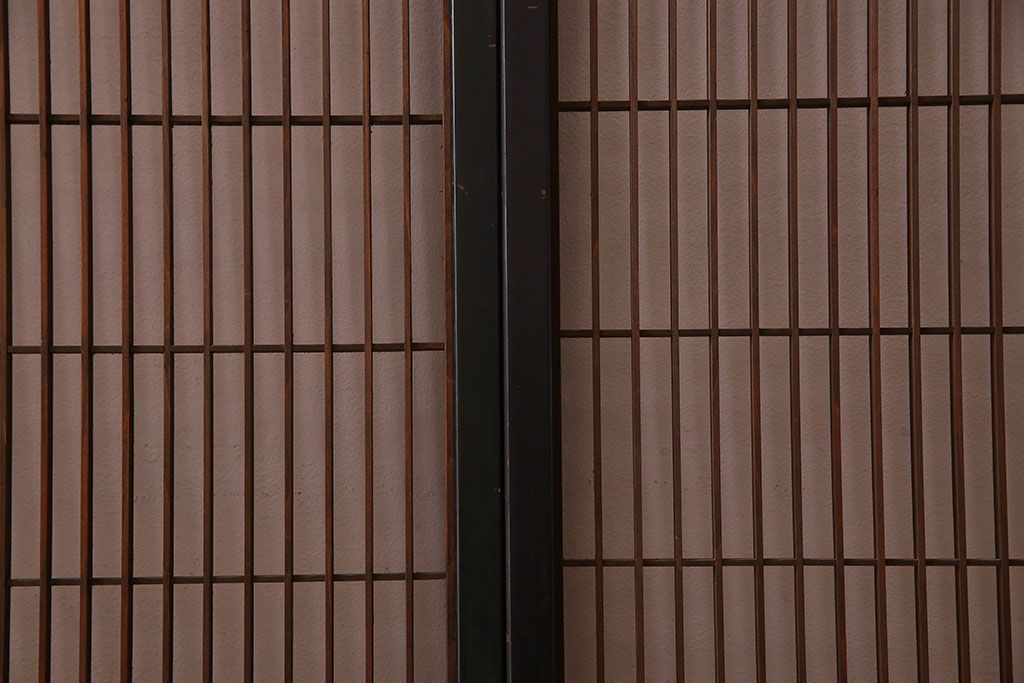 和製アンティーク　レトロデザイン　古い木の書院戸4枚セット