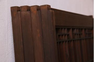 すりガラス入り!組子が美しい和モダンなアンティーク書院戸4枚セット(書院障子)