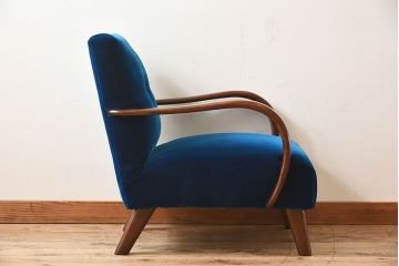 レトロ家具　レトロデザイン　おしゃれな一人掛けアンティークアームソファ