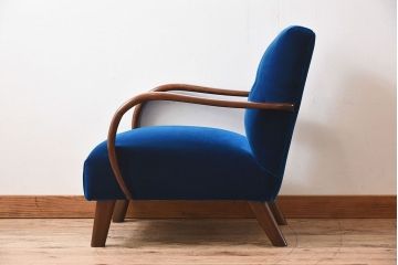レトロ家具　レトロデザイン　おしゃれな一人掛けアンティークアームソファ