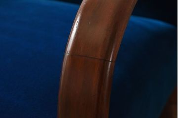 レトロ家具　レトロデザイン　おしゃれな一人掛けアンティークアームソファ