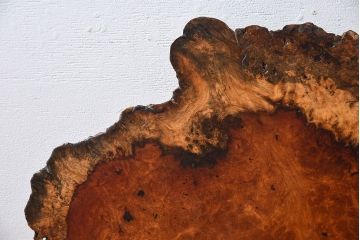 高級民芸家具　玉杢　花梨(カリン)材製の花台(1)