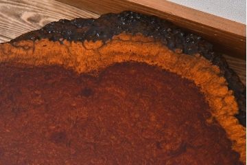 高級民芸家具　玉杢　花梨(カリン)材製の花台(2)