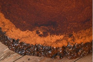 高級民芸家具　玉杢　花梨(カリン)材製の花台(2)