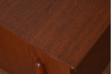 北欧家具　デンマークビンテージ　両面使いできるパートナーデスク(両袖机)