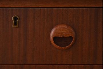 北欧家具　デンマークビンテージ　両面使いできるパートナーデスク(両袖机)