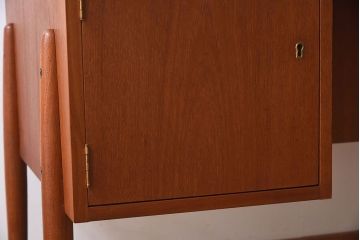 北欧家具　デンマークビンテージ　両面使いできるパートナーデスク(両袖机)