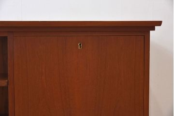 北欧家具　デンマークビンテージ　両面使いできるパートナーデスク(両袖机)