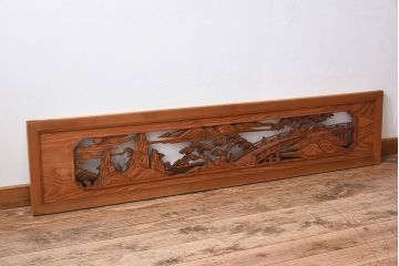 古民具・骨董　彫刻　大正昭和期　アンティーク欄間