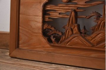 古民具・骨董　彫刻　大正昭和期　アンティーク欄間