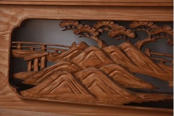 古民具・骨董　彫刻　大正昭和期　アンティーク欄間