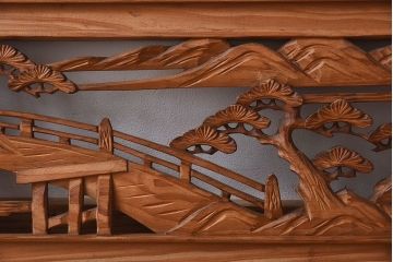 古民具・骨董　彫刻　大正昭和期　アンティーク欄間