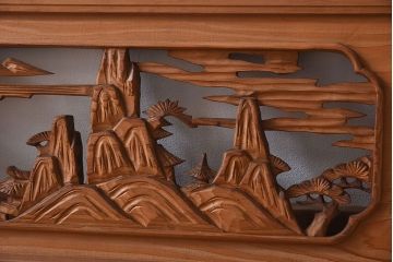 古民具・骨董　彫刻　大正昭和期　アンティーク欄間