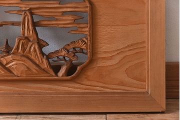 古民具・骨董　彫刻　大正昭和期　アンティーク欄間