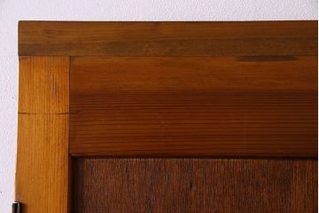 当時物色ガラス入り　大正ロマンスタイル　上質なアンティーク木製ドア(扉)