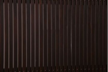 和製アンティーク　裏ガラス入り!上質な縦桟格子戸(2)