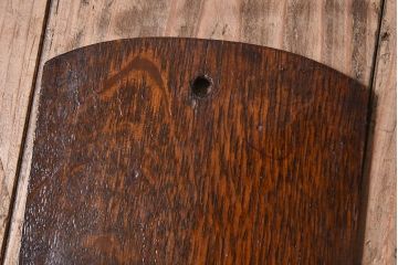 アンティーク雑貨 和製アンティーク 上品な古いナラ材の小振りな3段レターラック(壁掛け収納棚・状差し)