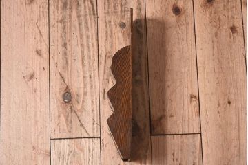 アンティーク雑貨 和製アンティーク 上品な古いナラ材の小振りな3段レターラック(壁掛け収納棚・状差し)